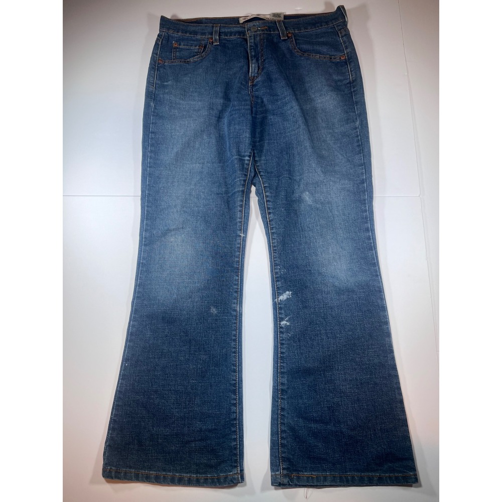 Levi's 515 Nouveau Boot Cut Jeans Womens 12 S Blue Medium Wash Mid Rise Stretch